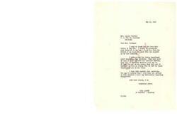 ["Mrs. Lizzie Rockman wrote a letter to Carl Albert, thanking him for his support and asking about the notification process for her children regarding a tribal matter. Carl Albert responded, explaining that enrolled members will be notified, but those not on the rolls will not be entitled to vote. He assured Mrs. Rockman that he will keep her updated on the issue. Mrs. Rockman expressed her appreciation and concern for her children in a follow-up letter."]