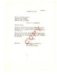 ["The letter is inquiring about the status of U.S. Highway 69 and whether there are plans to pave a particular part of the highway. It includes a copy of a letter from another individual providing information. The sender is requesting more detailed information from the Department of Highways."]