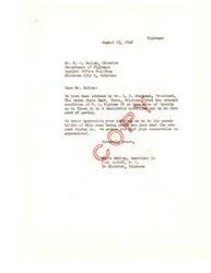 ["The document is addressed to the Director of the Department of Highways in Oklahoma regarding the poor condition of U.S. Highway 69 from Choctaw to Kiowa. The writer requests information on the possibility of paving the road and expresses appreciation for cooperation."]