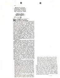 ["The document discusses the controversy between the federal Public Roads Administration and the Oklahoma State Highway Commission over the allocation of federal funds for highway projects. The state believes the federal agency is interfering in its highway program by prioritizing projects in larger cities over smaller ones. The state argues that local officials should have sole authority over initiating projects and that the federal agency should not impose its will on the states. The document highlights the importance of building roads based on local needs and not just on traffic counts. The state hopes to win the fight against the federal agency to prioritize projects in the public interest."]