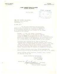 ["A resolution was passed by the Board of Trustees of Goodland Indian Orphanage thanking Congressman Carl Albert for his efforts in securing appropriations for the educational program for Indians in Oklahoma and nationwide. The resolution expresses gratitude for his hard work and dedication to the cause."]