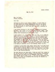 ["The letter discusses addressing a matter involving a man named Camp being assigned closer to home, as well as an incident at the Talihina Hospital. The sender plans to visit personally to assess the situation and clarify any misunderstandings. The hospital superintendent assures that emergency cases are being taken care of, but the sender wants to investigate further to ensure all legal rights are being honored. The sender also considers the possibility of addressing the issue in the newspaper, but is concerned about potential backlash from the medical association."]