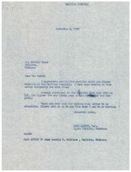 ["The document is a response to a petition regarding the Talihina hospital, stating that adjustments will be made to retain employees and offer nursing assistants opportunities to attend nursing school. The document expresses gratitude for bringing the matter to their attention and offers assistance if needed."]