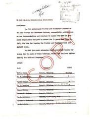 ["A group of Choctaw and Chickasaw citizens from the Old Choctaw and Chickasaw Nations are petitioning the Oklahoma Congressional delegation to oppose legislation that would extend the time for leasing coal and asphalt lands for 15 years. They believe that this extension would decrease their chances of selling the land, which has been authorized by the National Congress."]