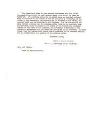 ["The Department plans to have a conference with tribal representatives to reach an agreement on a purchase price, which will then be submitted to voters in a referendum and then to Congress. The purchase price will be credited to the Choctaw and Chickasaw Indians and distributed according to the terms of the contract. The Indians may insist on a provision for the distribution of a portion of the purchase price."]