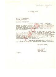 ["The document is in response to a petition opposing legislation to extend the time for leasing Choctaw and Chickasaw coal and asphalt lands. The writer states that negotiations are ongoing for the purchase of these lands and assures that any delay will be resisted."]