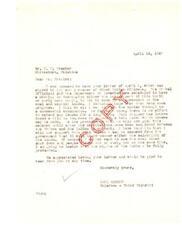 ["The letter is a response to Mr. T. H. Frazier and other Indian citizens regarding the coal and asphalt lands issue. The Tribal Officials and Department of Interior are having a meeting to come to an agreement. Bill Stigler has introduced a bill to extend lease terms, but it will not be pushed until negotiations are completed. The rights of the Indians are being protected, and the sender is willing to support the bill only if it does not affect the salability of the lands. The sender thanks Mr. Frazier for the letter and encourages further communication."]