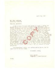 ["The document is from Carl Albert to Mr. Rich Anderson regarding coal and asphalt lands in Talihina, Oklahoma. Albert mentions a meeting between Tribal Officials and the Department of Interior to come to an agreement on the lands. He also mentions a bill in Congress Carl Albert to extend lease terms, but states he will not support it unless Carl Albert the rights of the Indians are fully protected. Albert assures Anderson that he will push for a successful conclusion to the negotiations."]