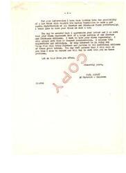 ["The author is considering a law that would require the Indian Commission to distribute Choctaw and Chickasaw funds on a per capita basis and is seeking the recipient's views on the matter. The author values the recipient's opinions and is open to suggestions and criticism in order to ensure fairness and justice for the tribes' citizens. The author plans to work with the recipient on these issues and encourages frequent communication."]