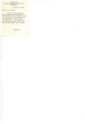 ["Roger Ernst, from the Office of the Assistant Secretary of the Interior, left a note for Mr. Albert on October 22, 1958, stating that he had spoken to Congressman Edmondson on the phone. Edmondson was supposed to call Mr. Albert to discuss their conversation. If Mr. Albert had not heard from Edmondson, Ernst asked him to call collect so that he could provide further explanation."]