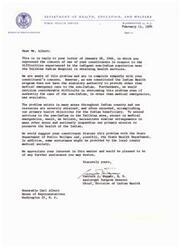 ["The document addresses concerns about indigent non-Indian populations near the Talihina Indian Hospital not being able to access health services. The Indian Health program does not have the authority to provide non-Indians with care beyond medical emergencies. Suggestions are made to involve the State Department of Public Welfare, State Health Department, and local county medical society. The issue is highlighted through correspondence between different parties, with a focus on finding solutions to improve access to healthcare for indigent populations in the area."]