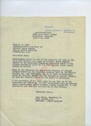 ["The document discusses the potential appointment of Hiram Impson as Chief of the Choctaw Nation, despite James Belvin being elected. Senator Thomas believes that Belvin will be appointed as he received the most votes in the election. If there are protests, Representative Albert may file them with the Secretary of the Interior. Senator Thomas will discuss Carl Albert the matter further with Representative Albert upon his return."]