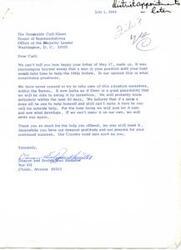 ["The document is from Mr. and Mrs. Deacon Hampton to Congressman Carl Albert, expressing gratitude for his offer of help and explaining their concerns about discrimination in the Bureau of Indian Affairs. They mention the lack of recourse for employees and the misuse of government funds. They request a meeting with Congressman Albert to discuss the matter further and are willing to risk their jobs to address the issues."]