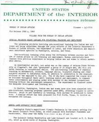 ["The Bureau of Indian Affairs, in collaboration with other agencies, is implementing projects to provide pre-vocational training for Native American individuals in Arizona, Washington, and Texas. These projects aim to improve the success of Native Americans in job training and employment. Additionally, the Indian Claims Commission has granted awards to the Sac and Fox Nation of Indians and the Iowa Nation for lands ceded to the United States in the 19th century. The Seminole Aviation Plastics Production, operated by the Seminole Tribe of Oklahoma, has been successful since merging with Systems Engineering Electronics, Inc. The company has a backlog of orders and potential for increased hiring in the future."]