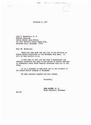 ["The document includes a letter from Honorable Carl Albert to Dr. Jack C. Robertson, expressing gratitude for providing a list of Indian Health Facilities in Oklahoma City. Dr. Robertson also sent a letter to Honorable Albert with a list of facilities in the Oklahoma City area by type and location. The list includes major DIH facilities and other DIH facilities in different service units. Some facilities are proposed and not yet in operation. The documents show collaboration and support for the Indian Health program in Oklahoma."]