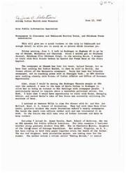 ["Jack C. Robertson, Acting Indian Health Area Director, provided a detailed account of his trip to Tahlequah and surrounding areas, including meetings with newspaper owners and publishers. He also discussed the interest of Oklahoma publishers in public health changes and the appointment of a new Indian Health Area Director. Robertson found the publishers to be interested in collaborating with local health departments and medical centers. He also mentioned his visit to a Tulsa nursing home to see a seasoned Republican newspaper man."]