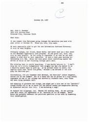 ["The document is a thank you note from Carl Albert to Sula Goodman for sending materials. He expresses gratitude for the Information Services Directory and the fact sheet on the Economic Opportunity Loan program. He mentions a coloring book, a portrait of himself done in words, and clippings she sent. He also discusses Kathryn Harris, the possibility of Goodman joining Sid Carney's staff, and comments on Dr. Cross. Albert expresses his appreciation and best wishes to Goodman."]