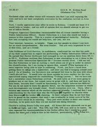 ["The writer is facing challenges in their job as a Public Information Officer and is concerned about being demoted. They are seeking opportunities elsewhere and have applied for a Federal examination. They are also considering borrowing funds to do a study in public information in public health. The writer mentions interactions with colleagues and friends, and expresses gratitude for their support. They also share news about events and people in their life."]