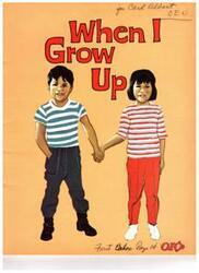 ["A group of children play together and discuss what they want to be when they grow up. They talk about careers such as ballet dancer, sheriff, judge, coach, mother, librarian, airline stewardess, astronaut, nurse, doctor, welder, and carpenter. They also play games and explore different possibilities for their futures."]