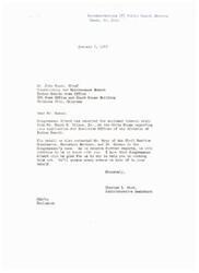 ["The document consists of a series of letters recommending Mr. John Spaan for the position of Executive Officer of the Division of Indian Health in the Public Health Service. The documents are addressed to various officials, including the White House, the Civil Service Commission, and the Department of Health, Education, and Welfare. The recommendations highlight Mr. Spaan's qualifications, loyalty, efficiency, and dedication to duty. Congressman Albert and his administrative assistant are actively working to support Mr. Spaan's candidacy for the position."]