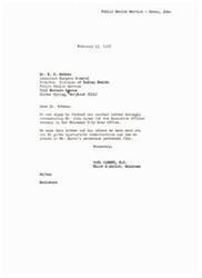 ["The document consists of letters recommending Mr. John Spaan for the position of Executive Officer in the Oklahoma City Area Office of the U.S. Public Health Service. Various individuals, including Congressman Carl Albert and Clarke Chapman, have written letters in support of Mr. Spaan, citing his dedication, competence, and qualifications for the position. Despite initial efforts to secure the position for Mr. Spaan, it is mentioned that the Executive Officer position had already been filled. Nonetheless, efforts are ongoing to promote Mr. Spaan in the future."]