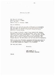 ["The document is a series of letters regarding the recommendation of Mr. John Spaan for the position of Executive Officer in the Oklahoma City Area Office of the Public Health Service's Division of Indian Health. Congressman Carl Albert and James R. Matthews both recommend Mr. Spaan for the position and have forwarded their recommendations to various authorities. Congressman Albert expresses his support for Mr. Spaan and hopes that he will be considered for the position."]