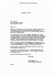 ["Lon Kile writes a letter to Honorable Carl Albert recommending John Spaan for the Executive Officer position in the Oklahoma City Area Office of the Public Health Service's Division of Indian Health. Kile explains that Dr. McBrayer, the current Director of Indian Health in Oklahoma, is being moved out due to dissatisfaction from the Choctaw Nation. Kile requests Albert's help in getting Spaan appointed for the position, as the Indians believe Spaan is well-qualified and will work effectively with them. Albert responds, thanking Kile for the recommendation and stating that they have also recommended Spaan for the position to various officials. Albert assures Kile that they will continue to advocate for Spaan's appointment."]