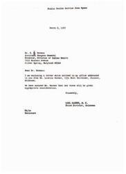 ["The document is from Congressman Carl Albert to Dr. E.B. Rabeau regarding a letter from Ms. Louella Warner recommending Mr. Spaan for an executive officer position in the Oklahoma City Area Office of the Public Health Service's Division of Indian Health. Congressman Albert assures Ms. Warner that her views will be considered and forwards her recommendation of Mr. Spaan to Dr. Rabeau."]