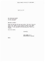 ["Mrs. Partridge Gilbert writes a letter to Congressman Carl Albert thanking him for his help in assisting Mr. John Spaan in becoming an executive officer in Oklahoma City. Congressman Albert responds with gratitude and promises to continue being helpful."]