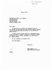 ["The document is from Carl Albert, a congressman from Oklahoma, to the Principal Chief of the Choctaw Nation, expressing support for John Spaan's appointment as executive officer in the Oklahoma City Area Office of the Division of Indian Health. Albert mentions that he has spoken with Dr. Rabeau about the appointment and will continue to advocate for Spaan's selection."]