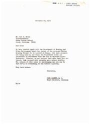 ["The document is from Bob A. Trent, Superintendent of Caney Public School, to Carl Albert, regarding the status of the proposed Indian Housing Project in Caney. The project is currently on hold due to budget cuts, but once funds are released, it is expected to move forward swiftly. Bob A. Trent expresses hope that Carl Albert will help expedite the approval process for the project."]