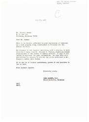 ["Mr. Bentley Beams of Talihina, Oklahoma expressed interest in a work program for Indian children to be established in their community instead of sending them to other states for employment. The Bureau of Indian Affairs is working on providing employment opportunities at four locations for Indian youth and aims to recruit interested students for these jobs. The program will be voluntary, with financial assistance provided for transportation and subsistence. The Bureau plans to publicize job opportunities for Indian youth in their local areas. Congressman Carl Albert acknowledged Mr. Beams' request and is awaiting further information from the Bureau of Indian Affairs to respond."]