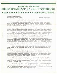 ["Secretary of the Interior Stewart L. Udall highlighted the economic progress made by American Indians, including the approval of a forest product complex on the Warm Springs Reservation creating jobs and revenue. Other developments include industrial parks, electronic plants, fish processing facilities, and oil and gas leases, all aimed at improving economic opportunities for tribes. Udall emphasized the importance of tribal resources and abilities in achieving a better future."]
