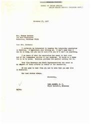 ["The document is a letter from a concerned citizen to man Carl Albert, urging him to help save the Tubercular Sanatorium in Talihina. The document expresses the importance of the sanatorium to the community and the need for more jobs in the area. It also includes information about a rally day scheduled to prevent the consolidation of the sanatorium with another facility. The document highlights the efforts of local leaders and legislators to defend the sanatorium and resist a plan to move it to a giant medical complex in Oklahoma City."]