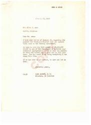 ["Mr. Allen N. Amos wrote a letter to Congressman Carl Albert regarding the payment for coal and asphalt lands sold to the Federal Government by the Chickasaw and Choctaw tribes. Congressman Albert assures Mr. Amos that he is working towards getting the full amount of $8,500,000 included in a Department of Interior supplemental appropriation bill so that the tribes can be paid off in full that year. Mr. Amos requests information on what is being done about the sale of the lands and when payment might be received."]