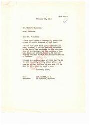 ["Mr. Pistokcha requested a copy of a public document from Mr. Albert, who believes he is referring to a public law regarding a contract for the purchase of lands and mineral deposits from the Choctaw and Chickasaw Nations. Mr. Albert enclosed a copy of Public Law 754 for Mr. Pistokcha and offered to provide another document if needed."]