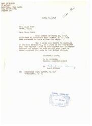 ["Mrs. Lige Ford wrote to Honorable Carl Albert, M. C. seeking information on purchasing 5 acres of Indian lease land where her home is located. The land is part of the Choctaw and Chickasaw Nations and cannot be sold as it is under contract for sale to the United States. Honorable Carl Albert forwarded Mrs. Ford's request to Mr. W. O. Roberts, Superintendent of the Five Civilized Tribes Agency for further information on the procedure to purchase the land. Mrs. Ford expressed her desire to buy the land in order to keep her home on it."]