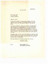 ["Mr. Joe N. Love wrote a letter to Congressman Carl Albert inquiring about the payment to the Choctaw and Chickasaw Nations for the sale of their coal and asphalt lands to the government. Congressman Albert responded, informing Mr. Love that the Congress had passed a bill including the full payment of $8,500,000 to be distributed to the enrolled members of the tribes. He assured Mr. Love that efforts were being made to distribute the payment quickly. Congressman Albert expressed his happiness that the matter was finally being settled and offered his assistance if needed."]