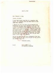 ["Mrs. Flourah B. Long is seeking information about her deceased family members who were part of the Choctaw and Chickasaw tribes in order to file a claim for potential payments. She is advised to contact the Superintendent of the Five Civilized Tribes Agency in Muskogee for their roll numbers. If she is unable to obtain this information, she is encouraged to reach out to Carl Alpert, M.C. for further assistance."]