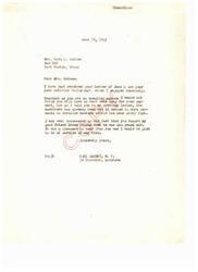 ["The document from Mrs. Dora L. Gaines to Carl Albert, M.C. expresses appreciation for the previous letter and payment set in motion for enrolled members. Mrs. Gaines mentions teaching Hiram Impson and provides personal information about her family. She also includes a poem entitled \"Oklahoma\"."]