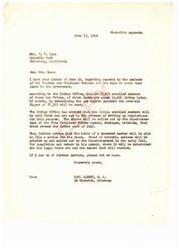 ["Mrs. Lane wrote a letter to Carl Albert, a congressman, inquiring about the payments to be made to the members of the Choctaw and Chickasaw Nations for the sale of their coal lands to the government. Carl Albert responds, informing her that there are around 13,000 living enrolled members out of a total of 27,103, and that payments will be made to living members first, with regulations being written up for this purpose. He also explains that heirs of deceased members can file for their share, with proof of heirship notices to be mailed out later in the fall. Mrs. Lane expresses concerns about the amount each Indian will receive and asks for more information on the number of enrolled Indians."]