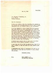 ["The document from Carl Albert, M.C. to Mr. William H. Marshall, Jr. informs Marshall that Congress has passed a bill to pay the Choctaw and Chickasaw Nations for the sale of their coal and asphalt lands. Albert assures Marshall that the payment will be made soon and expresses gratitude for Marshall's offer of assistance. Marshall had previously written to Albert requesting his help in obtaining the payment, expressing frustration with the Republican party for not appropriating the funds."]