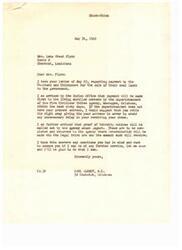 ["Mrs. Lena Wheat Flynn is inquiring about payment for the sale of coal lands by the Choctaws and Chickasaws to the government. Congressman Carl Albert informs her that payment will be made to living enrolled members within the next sixty days, and proof of heirship notices will be sent out in August. Mrs. Flynn is advised to update her address with the Superintendent of the Five Civilized Tribes Agency to avoid delays in receiving her check. She also asks about eligibility for her children and requests assistance in receiving her benefits."]