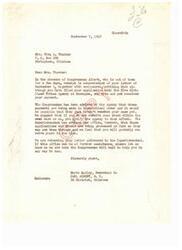 ["Mrs. Viva L. Thacker wrote a letter to Congressman Albert's office inquiring about the status of her payment from the Five Civilized Tribes Agency. The office responded, explaining that payments are being processed in alphabetical order and advised her to wait a little longer before contacting the agency. Thacker expressed concern that her application may have been misplaced and asked for guidance on how to proceed."]