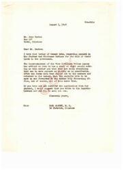 ["Mr. John Denton received a response from Carl Albert regarding the payment to Choctaw and Chickasaw Indians for the sale of their lands to the government. Albert explained that the process of making payments takes time as forms need to be mailed out, returned, and payrolls made up. Denton was advised to contact the Superintendent to request an application form for payment. Denton also expressed his need for the payment due to his medical expenses."]