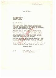 ["Mr. Walsie Burris is inquiring about the delay in payments to Choctaws and Chickasaws for the sale of their coal lands. Congressman Carl Albert is working to speed up the payment process and assures Mr. Burris that efforts are being made to resolve the issue. Albert also addresses concerns about deceased members receiving their share of the payments."]