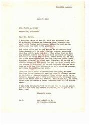 ["Mrs. Phoebe Sewell wrote to Congressman Carl Albert inquiring about payments to the Choctaw and Chickasaw Indians for coal and asphalt lands sold to the government. Congressman Albert responded that payments are anticipated to be made that year, with enrolled members receiving around $300 or more. He advised enrolled members to update their mailing address with the Five Civilized Tribes Agency in Muskogee, Oklahoma to avoid delays in receiving their checks. He also mentioned that heirs of deceased members will receive their share based on proof of heirship notices. Mrs. Sewell expressed gratitude for the information and mentioned using the money to buy a little home."]