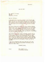["Mr. Williams is inquiring about the payment to the Choctaw and Chickasaw tribes for the sale of their coal lands. Congressman Carl Albert informs him that the payment process is underway, with living enrolled members being paid first. Proof of heirship notices will be sent out afterwards. Williams expresses concern about the delay in payments and requests more information from Albert."]