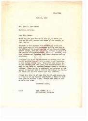 ["Mrs. Lena B. Love Green wrote a letter to Honorable Carl Albert providing him with the roll numbers and names of her family members for the payment of Choctaw and Chickasaw coal lands. Carl Albert responded, suggesting that she provide the information to the Superintendent of the Five Civilized Tribes Agency in Muskogee, Oklahoma. He also explained the process of payment for living enrolled members and heirs of deceased members. He offered further assistance if needed."]