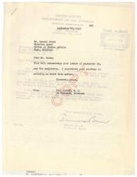 ["The text includes a series of letters between various individuals regarding complaints about the handling of Indian affairs, specifically related to assistance with filling out proofs of heirship. There are discussions about allegations of exorbitant prices for services and potential collusion between parties. The letters also address concerns about unfair treatment and corruption within the Indian Service. The individuals involved express a commitment to investigating and addressing these issues to ensure justice for the Indian community."]